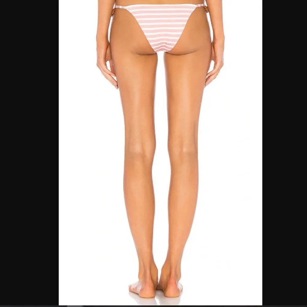 NWT Revolve x Same The Pin Up Bottom in Pink Stripe & Rust